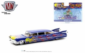 M2 Machines HS04 1959 Cadillac Series 62 "The Tiki Daddy" 1/64 Blue Custom Sled - Bild 1 von 5