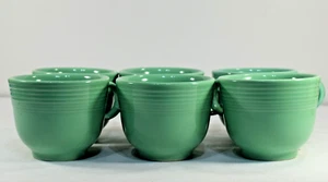 Fiesta Ware Homer Laughlin Green Coffee Cups - Set of 6 - Picture 1 of 4