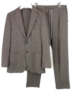 SUITSUPPLY Lazio Patch Unconstructed Ames Pleat Knit Suit Men's UK 40 / uk 34 - Picture 1 of 15