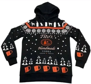 Tito's Vodka Christmas Winter Hoodie Ugly Xmas Adult XS - Picture 1 of 3