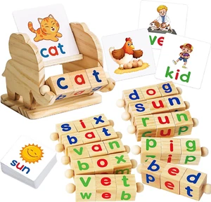 Wooden Blocks Toys Montessori Learning and Educational Christmas Gifts for Kid - Picture 1 of 8
