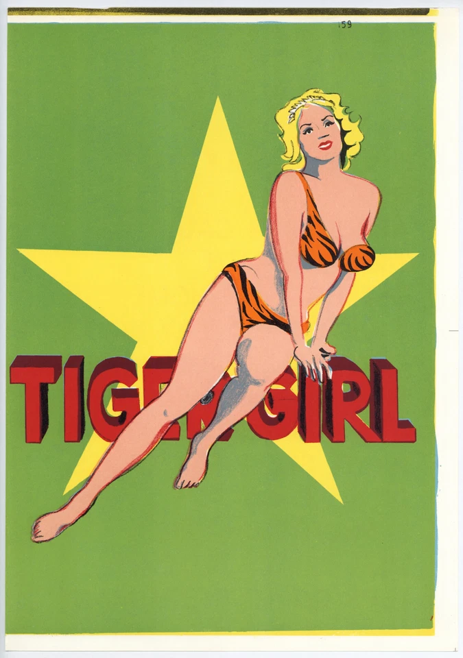 Litografía original Mel Ramos "Tiger Girl" Foto 1 de 1