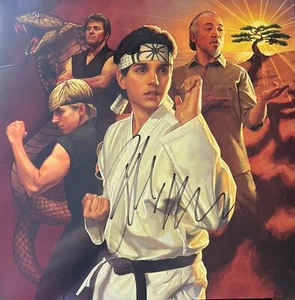 The Karate Kid RALPH MACCHIO SIGNED Vinyl Record - See Photos for Small Creases - Picture 1 of 4
