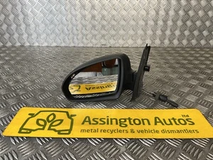 2007-12 Smart Fortwo Nearside Passenger Manual Wing Mirror Black - Picture 1 of 15