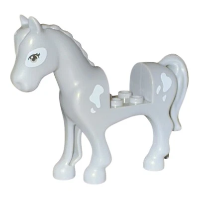 LEGO 93083pr0017 Caballo Gris Azulado Claro con Parches Blancos # 41369 Casa de Mia Foto 1 de 2