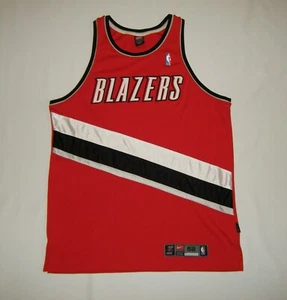 Vtg Nike Portland Trail Blazers Blank Game Jersey 52 XXL Team Issue Pro Cut Worn - Picture 1 of 12