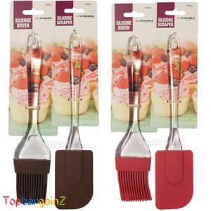 Silicone Pastry Spatula Brush Large Size Oil Glazing Baking BBQ Roasting - Picture 1 of 25