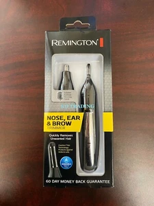 REMINGTON 2-In-1 Nose Ear Brow Hair BATTERY DUAL-BLADE Rotary Precision Trimmer - Picture 1 of 4