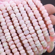1 Strand Shaded Pink Opal Faceted Rondelles - Round Shape Beads 4mm 13 Inches 