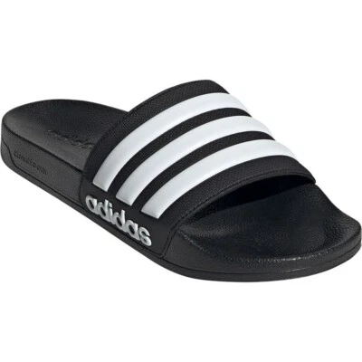 Scarpe da Uomo - ADIDAS Art. ADILETTE GZ5922 ciabatta con strisce nero e bianco - Imagen 1 de 4