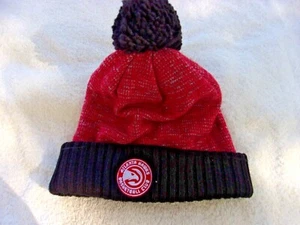 NWT Mitchell & Ness beanie hat, size OSFM, acrylic, red, Atlanta Hawks, $30 - Picture 1 of 4