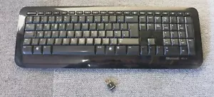 Microsoft WUG1008/KGR1008 1455 X821894-010 kabellose Tastatur 800 und USB-Dongle - Bild 1 von 1