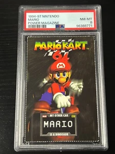 1994-1997 Nintendo Power Mario Kart 64 Mario Card PSA 8 - Picture 1 of 1