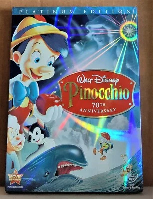 Pinocchio (DVD, 2009 2-Disc Set 70th Anniversary Platinum Edition)-Authentic-New - Image 1 of 3