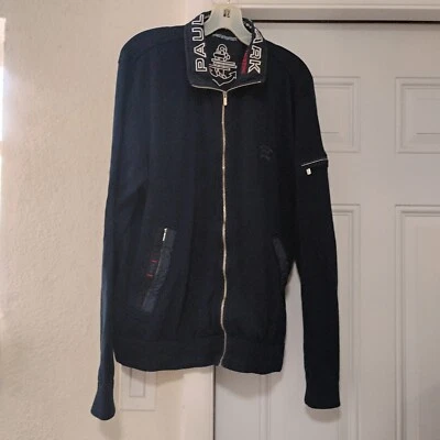Vintage PAUL & SHARK Full Zip Men's  Sweater Luxury Cotton Size L blue  - Image 1 of 4
