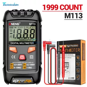 ANENG M113 Digital Multimeter Multi Tester 1999Counts Auto Ranging Non contact - Picture 1 of 11