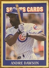 ANDRE DAWSON, RARE ! 1992 "SPORTS CARDS MAGAZINE" COLLECTOR'S CARD, WOW !