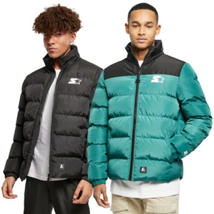 Starter Logo Puffer Jacket Winterjacke Herrenjacke Jacke Gesteppt Logo Herren - Picture 1 of 19