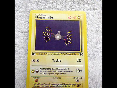 Magnemite 60/82 - Pokemon TCG Team Rocket (2000) - 1st Edition - LP