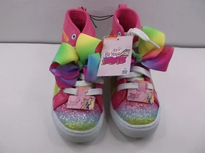Nickelodeon Jojo Siwi Girls High Top Sneaker Size 1 Multi Color Lace Up  NEW - Picture 1 of 5