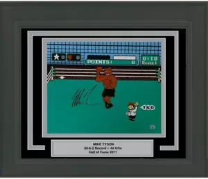 FRAMED Autographed/Signed MIKE TYSON Punchout Nintendo 16x20 Photo Hologram COA - Picture 1 of 1