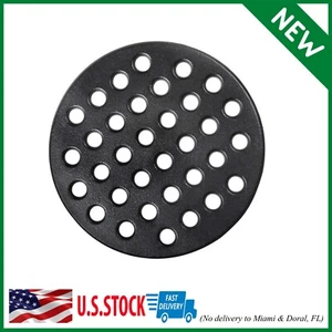 9inch Round cast Iron fire Grate, BBQ high Heat Charcoal Plate for Large Big Gre - Picture 1 of 7