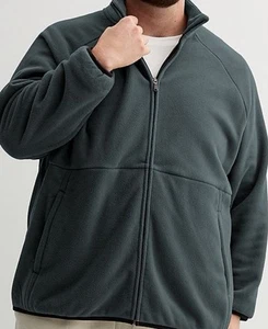 Tekgear Frontreißverschluss Fleecejacke grau Herren neu mit Etikett leichte Oberbekleidung Large Tall - Bild 1 von 1