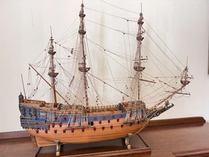 SOVEREIGN OF THE SEAS modello veliero in legno 115 x 97 cm - FATTO A MANO - Foto 1 di 18