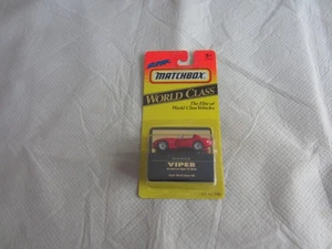 1993 Matchbox Toys World Class:  Red Dodge Viper NIP - Picture 1 of 3
