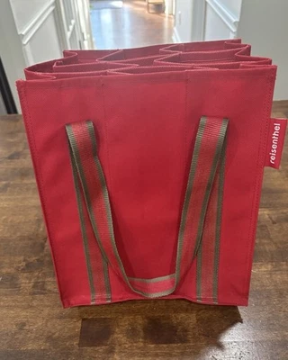 Bolso de Mano Reisenthel Botella 9 Compartimentos para Botellas Rojo con Asas Foto 1 de 4