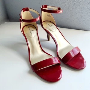 Bandolino Madia elegante hochhackige Damen-Sandalen Synthetik offene Zehenpartie rot Größe 8 neu ohne Karton - Bild 1 von 8