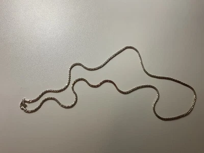  Vtg Signed Milor Italy Sterling Silver  Twisted Rope Chain Necklace 24” Long - Image 1 of 4