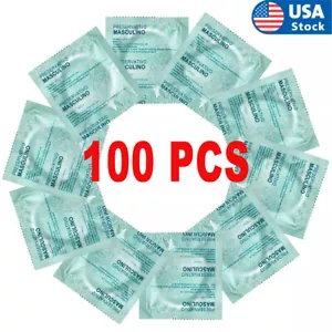 100Pcs Ultra Thin Latex Condoms Extended Pleasure Extra Time Bulk Pack Sex Delay - Picture 1 of 16
