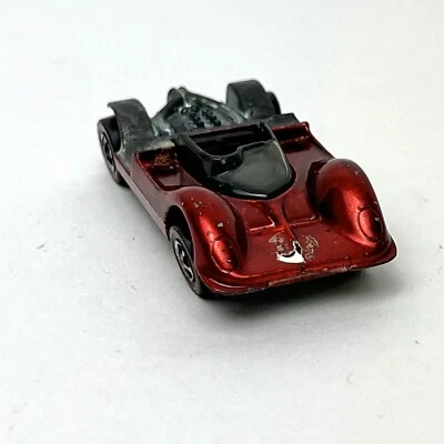 Vtg 1968 Hot Wheels Redline Chaparral 2G Red USA Mattel Toy Car Vehicle - Image 1 of 4