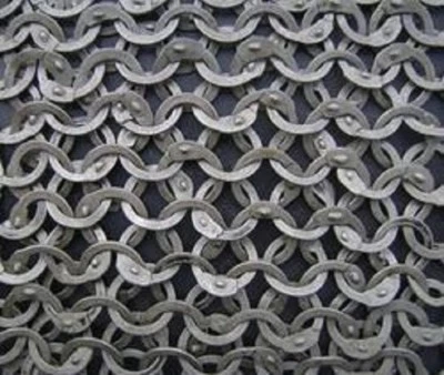 HOJA de tamaño mediano solo NUEVA MS hoja de correo de cadena plana remachada anillos de arandela planos  Foto 1 de 2