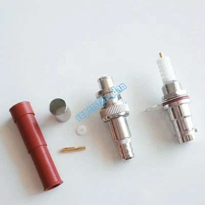 1Pair RP-BNC Male Female High Voltage Audio Connector SHV 5000V 5KV RG6 Cable - Image 1 of 4