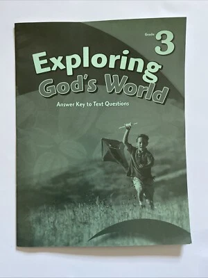 Abeka 3rd grade Exploring God's World Answer Key for text. First Edition.  - Image 1 of 4