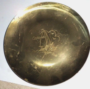 DDR Souvenir Ostsee Teller Metall Messing? - Picture 1 of 2