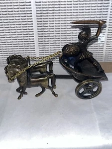 CAST IRON ROMAN CHARIOT GLADIATOR! - Picture 1 of 4
