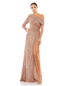Mac Duggal 26571 One-Shoulder-Paillettenkleid Größe 6 Cooper 398 $ - Bild 1 von 2