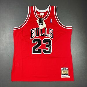 100% Authentic Michael Jordan Mitchell Ness 87 88 Bulls Jersey Size 52 2XL Mens