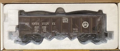 Kline K6253-1891 Pennsylvania 2-Bay Ribbed Hopper w/Real Coal Load Road#220392 - Image 1 of 4