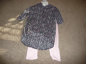 NEW NWT One Step Up Girl 2-Pc Floral tunic top & Love Leggings Outfit size 10/12 - Picture 1 of 4