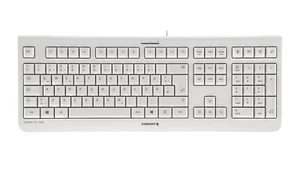 Tastatur Cherry Business KC 1000 USB weiß Keyboard flach USB QWERTZ Kabel Office - Bild 1 von 3