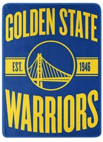 Golden State Warriors NBA 46" x 60" Clear Out Micro Soft Plush Raschel Throw Cover