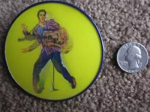 Pin RARO ELVIS PRESLEY años 50... GRAN color FLASHER por Vari-vue pinback - Imagen 1 de 3
