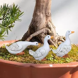 Duck Statue Home Decor Resin Animal Figurine Desktop Ornament, Garden Decor for - Picture 1 of 10