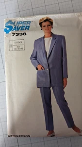 SIMPLICITY 7338 MISSES EZ JACKET PANTS & TOP PATTERN SIZE 10 12 14 - Picture 1 of 3