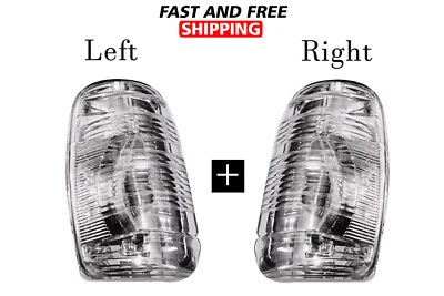 Lente indicadora espelho porta Ford Transit 250 350 branca esquerda direita par 2014 2018 - Imagem 1 de 4