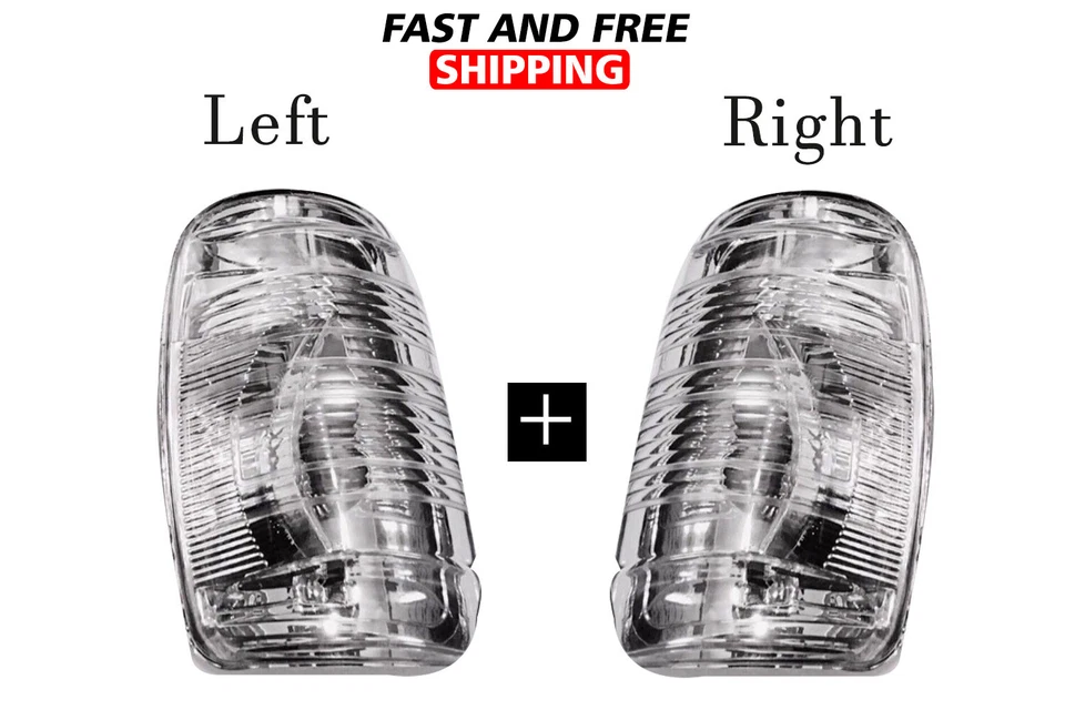 Пара белых линз индикатора зеркала двери для Ford Transit 250 350 левая правая 2014 2018 - Изображение 1 из 4